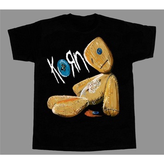 เสื้อยืดแขนยาว พิมพ์ลายวงร็อค KORN ISSUES สีดําS-5XL