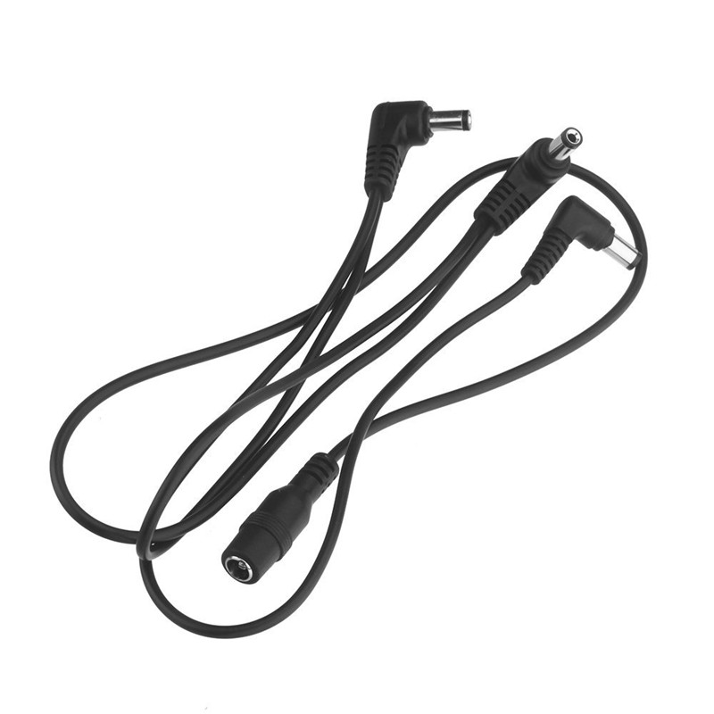 3 Ways Electrode Daisy Chain Harness Cable Copper Wire for Guitar Effects Power Supply Ada