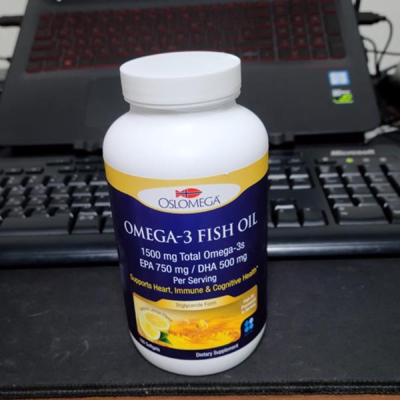 New⚡️Oslomega, Omega-3 Fish Oil, 750 mg EPA, 500 mg DHA, Natural Lemon Flavor, 180 Fish Gelatin Softgels