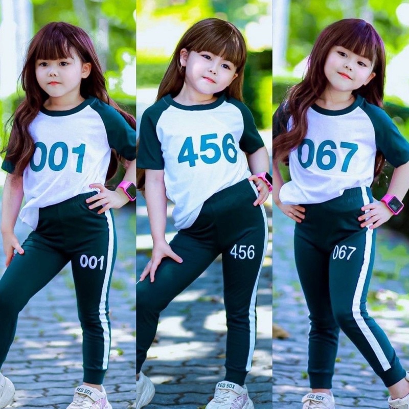 ชุดSquid Game เด็กใส่ได้ทั้งชายและหญิง