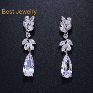 Best Jewelryต่างหูเพชรเกรดพรีเมี่ยม ประกายไฟเทียเท่าเพชรแท้ เครื่องประดับออกงาน เกรดสวย สร้อยเพชร รับ dropship