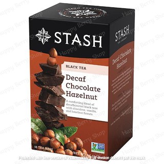 ชาดำ STASH Black Tea Chocolate Hazelnut Decaf ชาช็อคโกแลตเฮเซลนัท 1 กล่อง 18 ซอง🍵 ชาอเมริการสแปลกใหม่✈