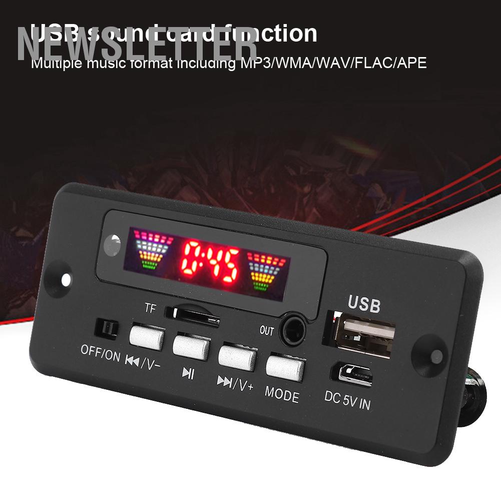 Newsletter Bluetooth 5.0 Audio MP3 Decoder Board Module with Remote