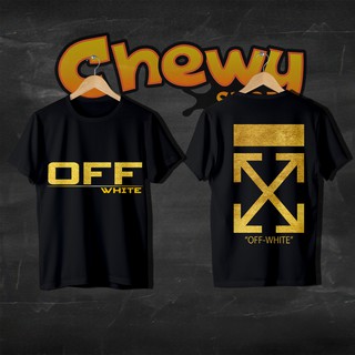 เสื้อยืดครอป OFF WHITE เสื้อยืดผ้าคอตตอน 100%