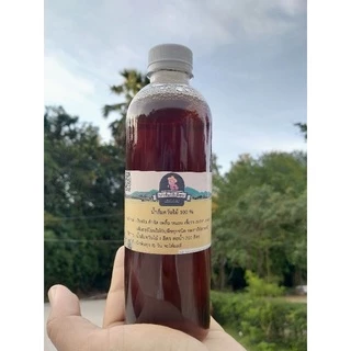 น้ำส้มควันไม้สูตรไม้สะเดาแท้ 100% จากสวนบ้านครูพนัสนิคมขนาด 500 ml