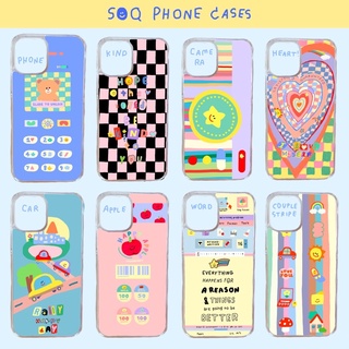 soqstuff plastic case เคสแข็งพลาสติกใสกากเพชรวิ้งๆ✨