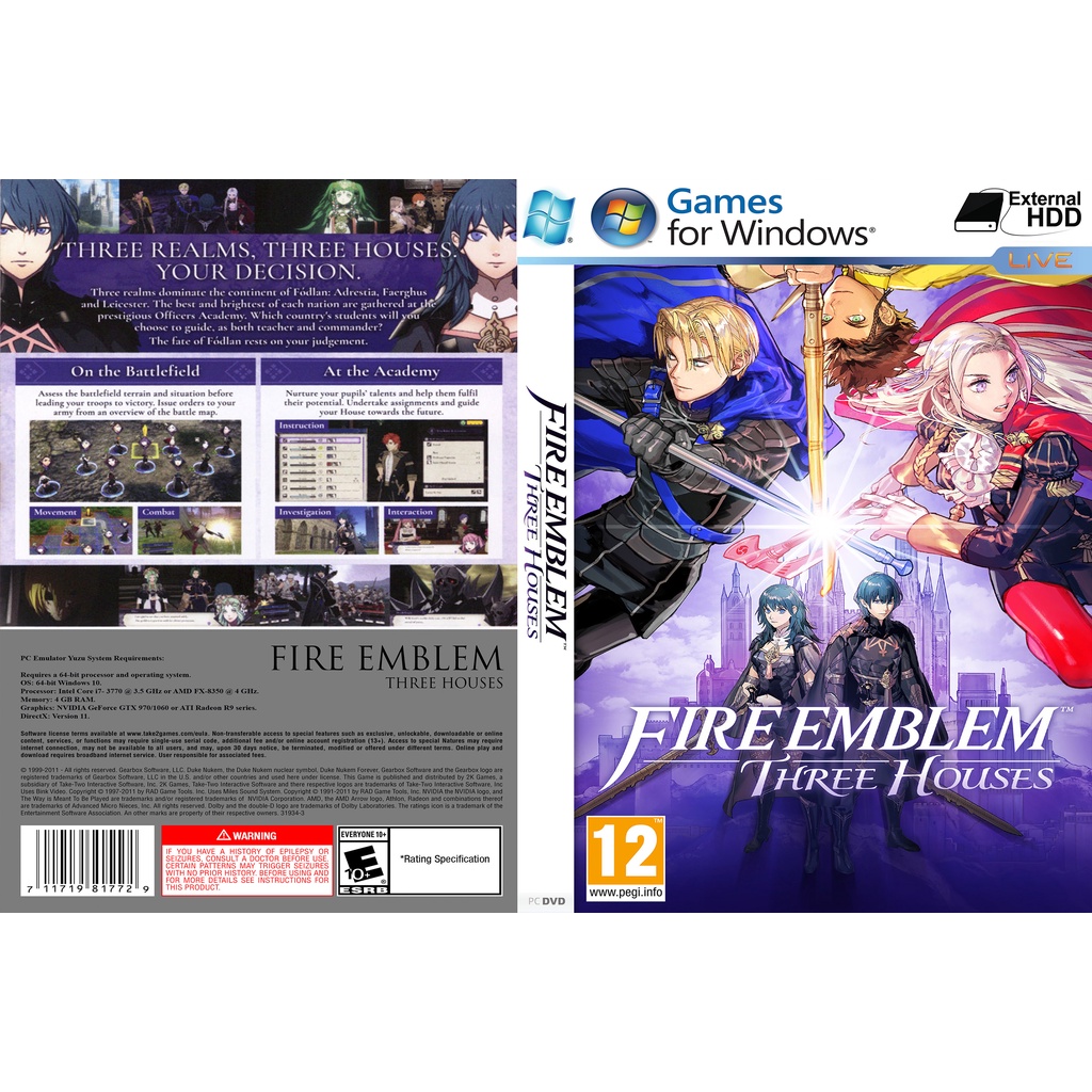 Fire Emblem: Three Houses – v1.2.0 + 6 DLCs + Yuzu Emu สําหรับพีซี GAME Offline [Pendrive INSTALLATI