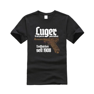 [S-5XL] Luger เสื้อยืดลําลอง แขนสั้น พิมพ์ลาย Pistole 08ParabellumSelbstladepistoleDeutschland แฟชั่นฤดูร้อน สําหรับผู้ช