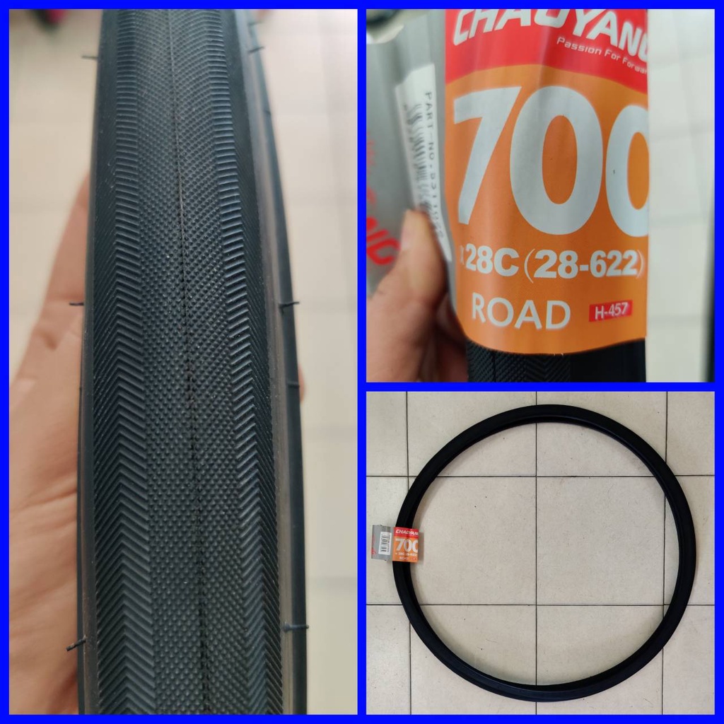 ยางนอก ขนาด 700c จักรยานเสือหมอบ มีขนาดหน้ายางให้เลือกทั้ง 700x23 700x25 700x28 700x32 700x35 700x38