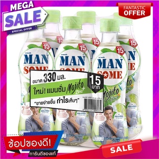 แมนซั่ม โมฮีโต้ ซิงค์ เครื่องดื่มฟังก์ชันนัล 330 มล. x 6 ขวด Mansome Mojito Zinc Functional Drink 330 ml x 6 Bottles