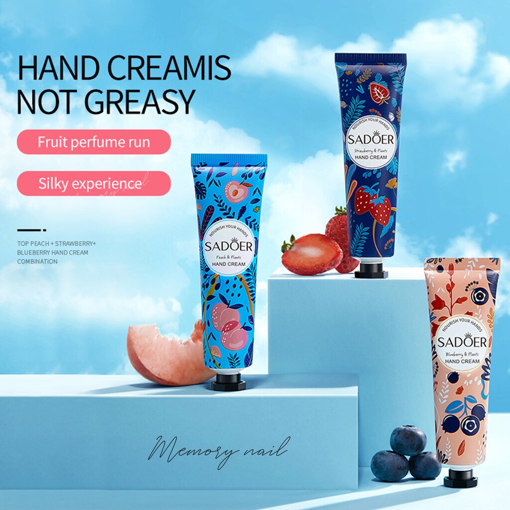 SADOER Hand Cream หอมมาก ครีมทามือ ครีมทาบำรุงมือ ครีมบำรุงมือและเล็บ เข้มข้น บำรุงผิวมือชุ่มชื่น