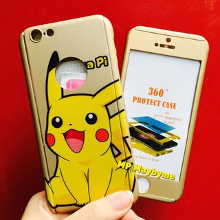 (ส่งฟรี) เคสประกบ หน้า-หลัง โชว์โลโก้ รุ่น โปเกม่อน Pokemon (แถมฟรีฟิล์มกระจกกันรอย)