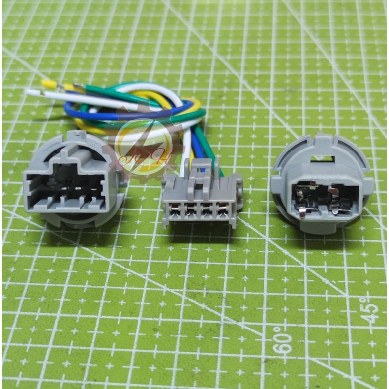 3PIN HONDA BRAKE LAMP T20 / 7443 BULB HOLDER + ซ็อกเก็ต