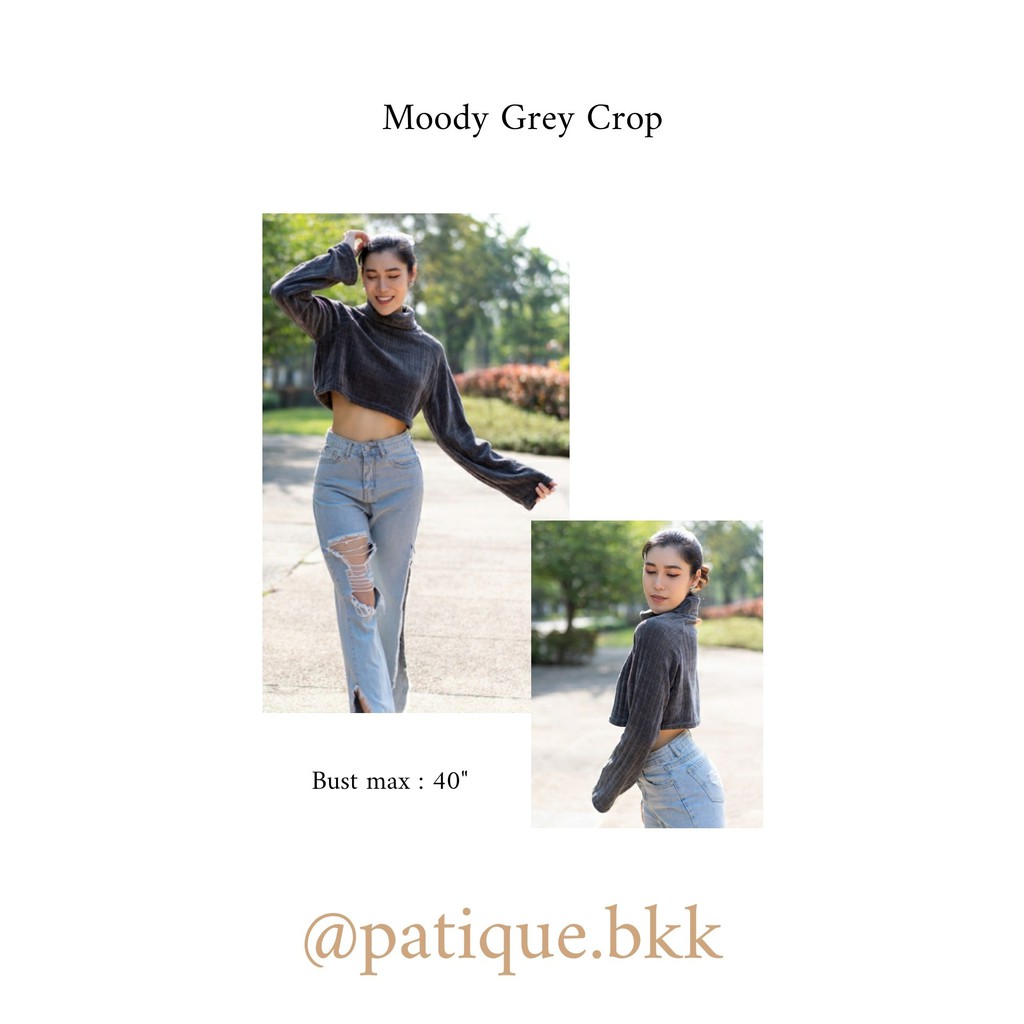 Moody Grey Top (Free Size)