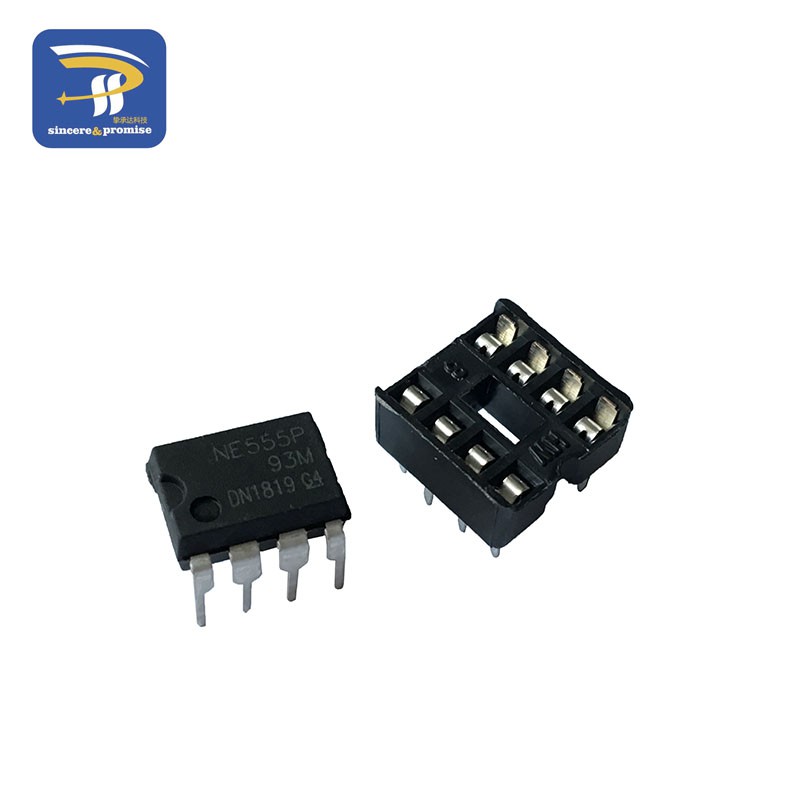 50 ชิ้น NE555 NE555P IC 555 & 50 ชิ้น 8 พิน DIP ซ็อกเก็ต