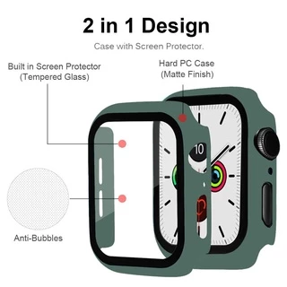 เคสกระจก 3 แพ็ค และสายนาฬิกาข้อมือไนล่อน ซิลิโคน สําหรับ Smart Watch Band 49/45/41/38/42 มม. 44 มม. 40 มม. Iwatch Series ultra 11 10 9 8 7 6 SE 5 4 3 2 1