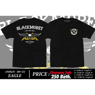 Blackmoret เสื้อยืดแขนสั้น สีดำ ลาย Eagle