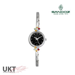 นาฬิกา SANDOZ รุ่น SD99263SS04 หน้าดำเข็มเงิน สำหรับผู้หญิง