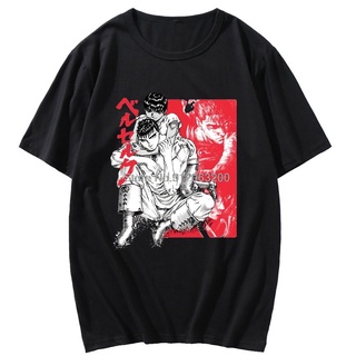 เสื้อยืดผ้าฝ้ายพิมพ์ลายขายดี เสื้อยืดแขนสั้น พิมพ์ลายการ์ตูน Berserk สไตล์ฮิปฮอป ขนาดใหญ่ สําหรับผู้ชาย และผู้หญิง