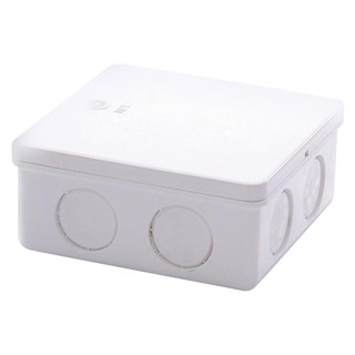 Junction box PVC SQUARE JUNCTION BOX SCG 4”X4” WHITE Conduit, accessories Electrical work กล่องพักสายไฟ กล่องพักสายเหลี่