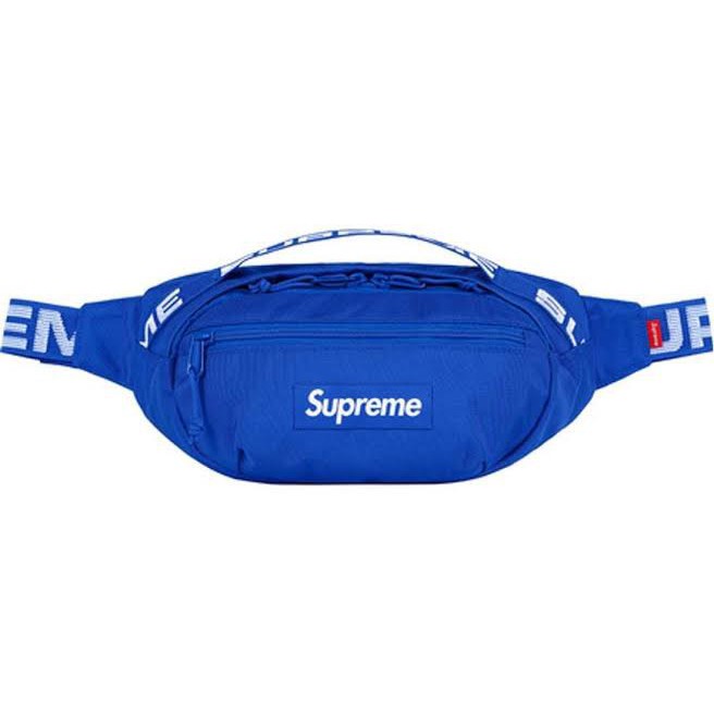 กระเป๋า Supreme Waist bag SS18  Blue