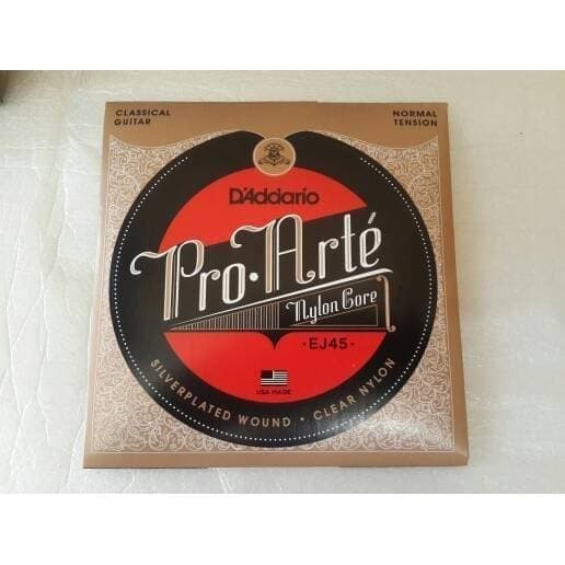 GUITAR STRINGS - DADDARIO CLASSIC PRO-ARTE EJ45 NYLON SILVERPLEATE WOUNTD