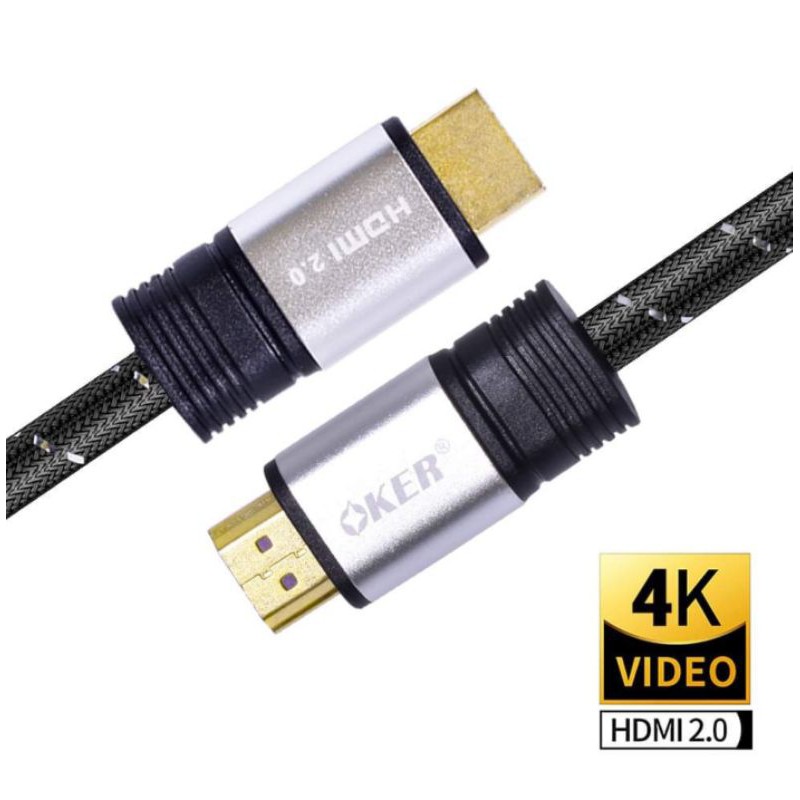 OKER สายHDMI 1.8-20เมตร V 2.0 รุ่น HD-601 อย่างดี/ออกใบกำกับภาษีได้ HD-602 HD-603 HD-604 HD-605 HD-6