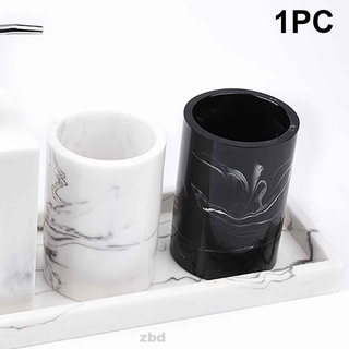 Storage Travel Portable Nordic Style Bathroom Washing Marble Swirl Toothbrush Cup