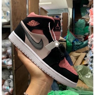 Nike Air Jordan 1 Mid (size36-40)Pink Ladies Collection