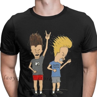 Hensewts Shop เสื้อยืดลําลอง แขนสั้น พิมพ์ลาย Beavis Butthead Rock โอเวอร์ไซซ์ สไตล์พังก์ สําหรับผู้ชาย900338