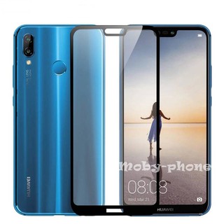 ฟิล์มกระจกนิรภัย Huawei Nova3E เต็มจอ กาวเต็ม (สีดำ)