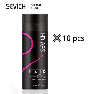 SEVICH Hair Fiber ไฟเบอร์ต่อผม 25กรัม X 10ชิ้น