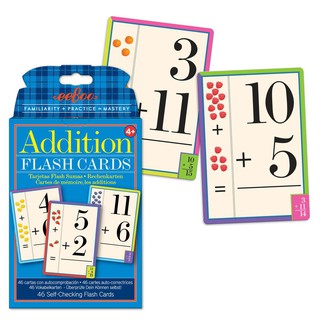 eeBoo Addition Flash Cards - การ์ดสำหรับเรียนรู้การบวกเลข