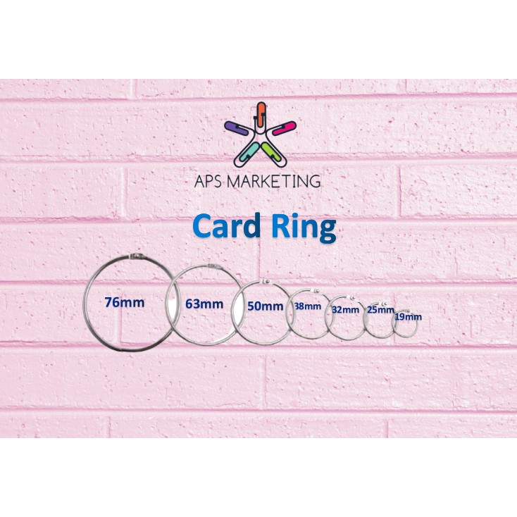 แหวนการ์ด Binding Ring Binder Ring Key Ring (10 ชิ้น/แพ็ค)