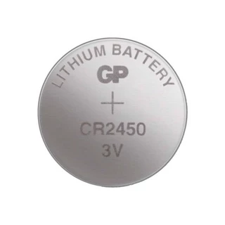 GP BATTERY LITHIUM CELL รุ่น CR2450 3V ถ่านกระดุม (DL2450) (CR2450-2C5) 1แผง 5ก้อน