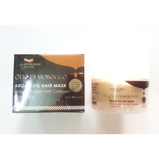 Labrasiliana Olio de moroccan argan oil hair mark with keratin and collagen 150ml  มาร์คเข้มข้นชนัดไม่มีซิลิโคน อุด