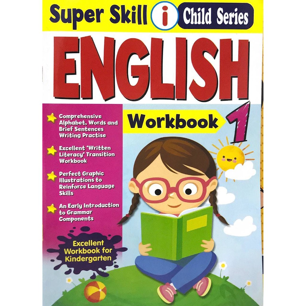 สมุดงานภาษาอังกฤษ ซีรีส์เด็ก Super Skill 1