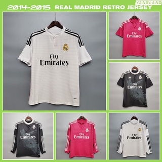 เสื้อกีฬาแขนสั้น ลายทีมเรโทร Real Madrid 14/15 และแขนยาว สําหรับ Ronaldo