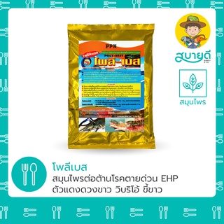 โพลีเบส🌿 สารสกัดสมุนไพรสำหรับต่อต้านเชื้อไวรัสในตับกุ้ง ตับอักเสบ EHP EMS ขี้ขาว ตัวแดงดวงขาว ทอร่า สบายดีซัพพลายแอนด์โค