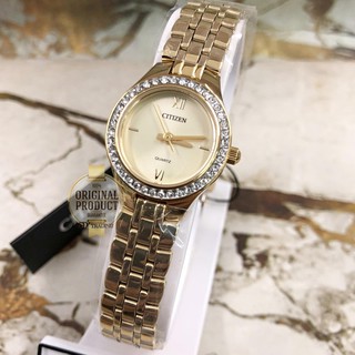 CITIZEN Quartz Crystal Ladies Watch รุ่น EJ6142-51P - Gold