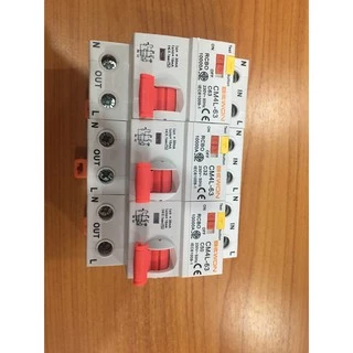 เมนเซอร์กิตเบรกเกอร์กันดูด RCBO 2P 16–63A ป้องกันไฟรั่ว ไฟดูด ปรับเป็นกันซ็อตได้