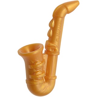 Lego part (ชิ้นส่วนเลโก้) No.13808 Minifigure, Utensil Saxophone