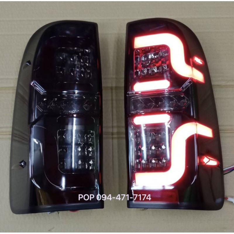 🔥ลดเพิ่ม 25 บาทใส่โค้ด LIT828DX🔥ไฟท้าย ไฟท้ายแต่ง วีโก้ led สีสโมค vigo ปี 2005 2007 2008 2010 2012