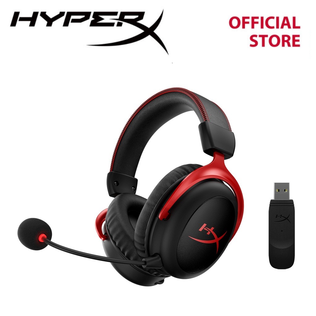 HyperX Cloud II Wireless 2.4GHz DTS Gaming Headset (Red) (HHSC2X-BA-RD ...