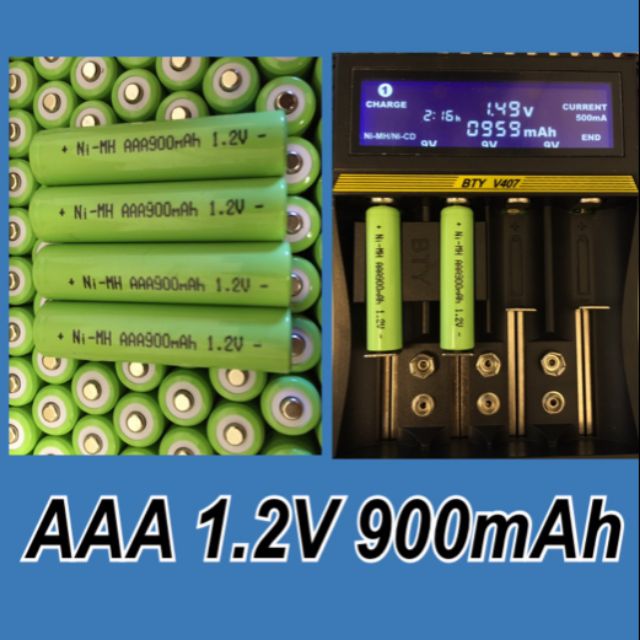 AAA Ni-MH 1.2V. 900 mAh
