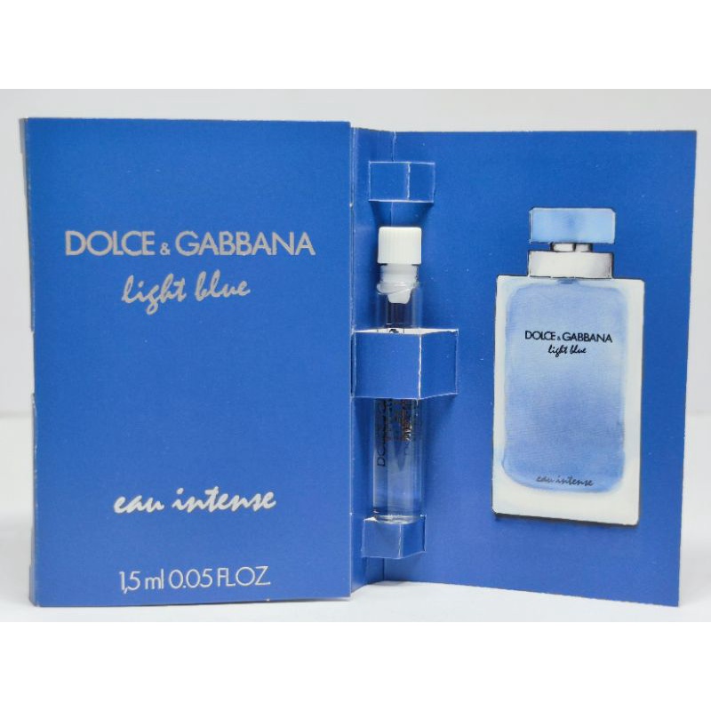 Vial DOLCE & GABBANA Light Blue Eau intense EDP 1.5ml น้ำหอมพกพา ชนิดหัวแต้ม ไวออลแท้