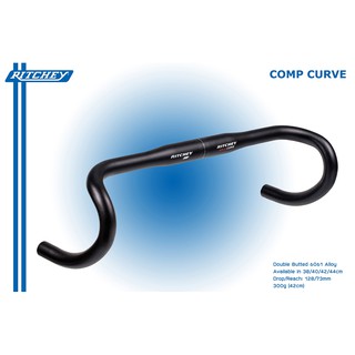 ทักรับโค้ดจ้า[TYROBIKE]-RITCHEY แฮนด์ถนน COMP CURVE 40cm 796941304214