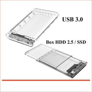 กล่องใส่ฮาร์ดดิสก์แบบใส 2.5 นิ้ว USB 3.0 SATA Box HDD 2.5 / SSD