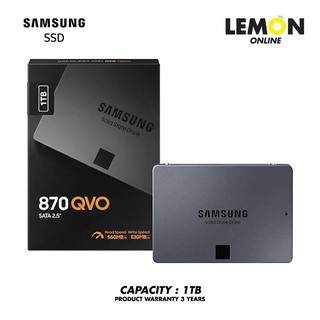 SAMSUNG Storage SSD 870 QVO 1TB ประกันศูนย์ไทย 3 ปีเต็ม