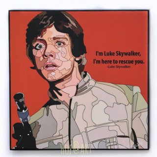 Luke Skywalker #1 ลุค สกายวอล์คเกอร์ Star Wars สตาร์วอร์ รูปภาพ​ติด​ผนัง​ pop art แต่งบ้าน ของขวัญ กรอบรูป​ โปสเตอร์